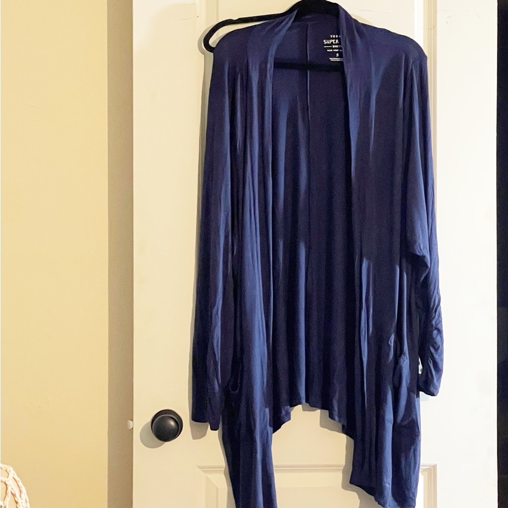 Torrid Navy Super Soft Knit Cardigan Top